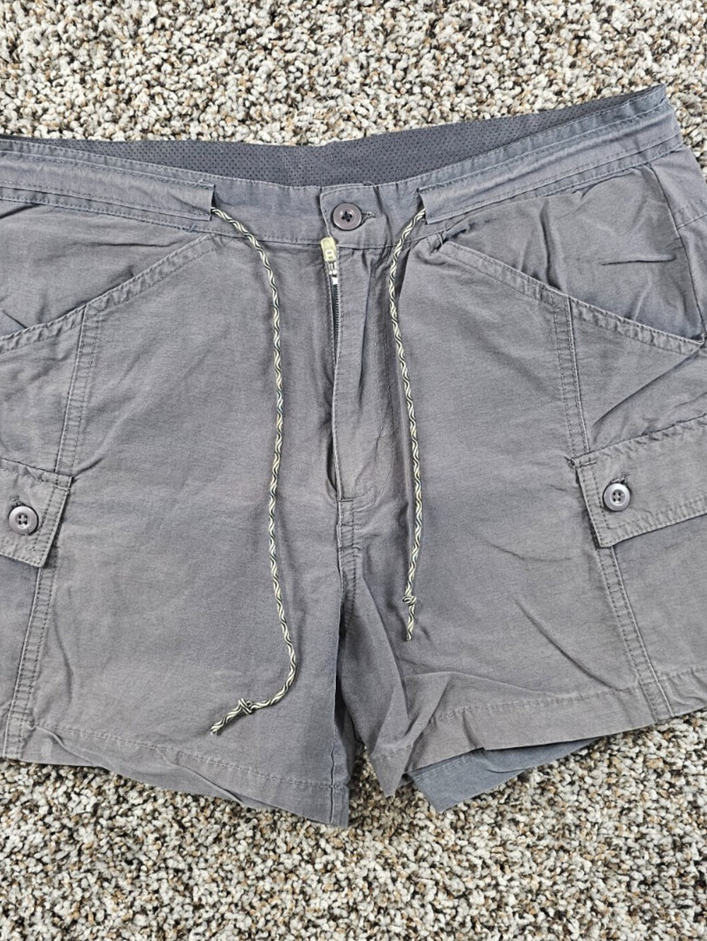 Alpine Design Womens Sz 4 Cargo Hiking Shorts Gray Performance